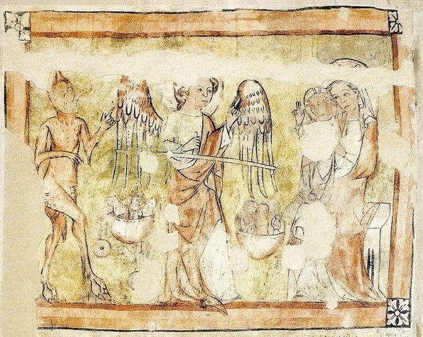 Mauersecco in der Michaelerkirche zu Wien, um  1350 © GNU