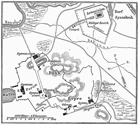 Plan von Ephesos